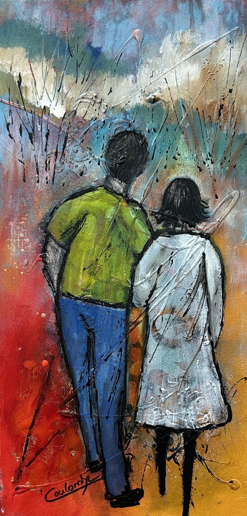 Balade avec ma mignonne 20x10
