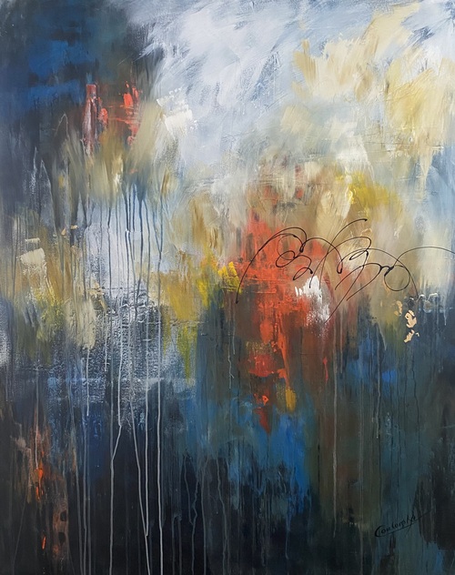 La puissance du feu intérieur. 48x60
