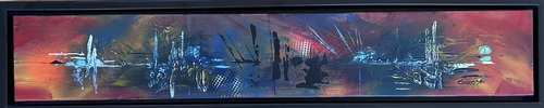 Cosmos. 6 x 36.  Encadrée