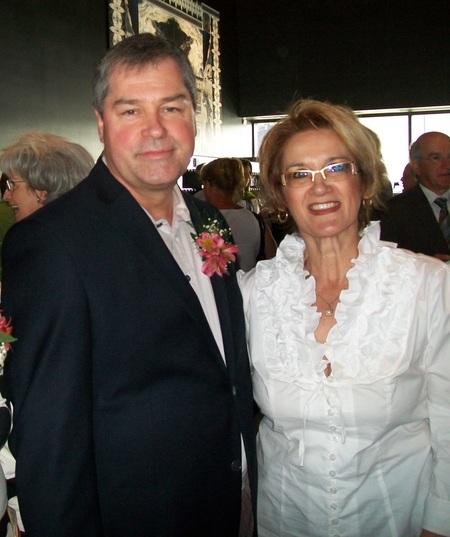 Avec l 'ex-ministre Yves Bolduc lors du 20e anniversaire maison Colombe Veilleux 2011