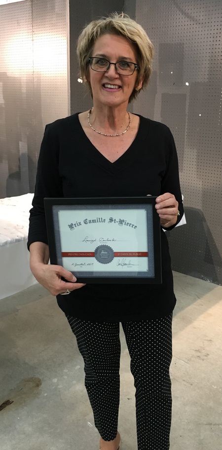 Lauréate du 2e prix du public au symposium de Baie Comeau 2017