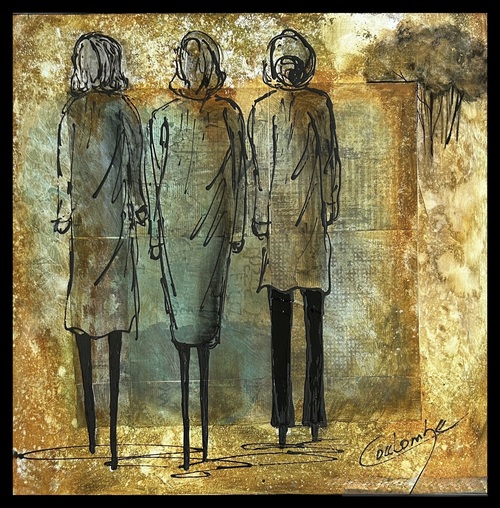 Sortir du cadre.   20x20