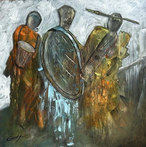 Les musiciens de la rue.   40x40