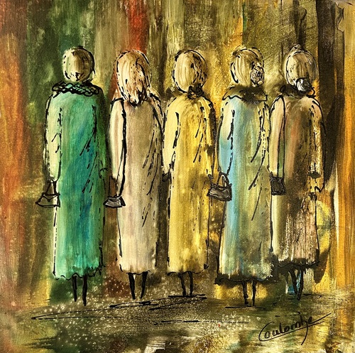 Aux couleurs de l’arc-en-ciel.  20x20