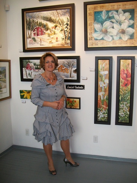 A l'exposition à Montréal avec mon regroupement de la maestria 2011
