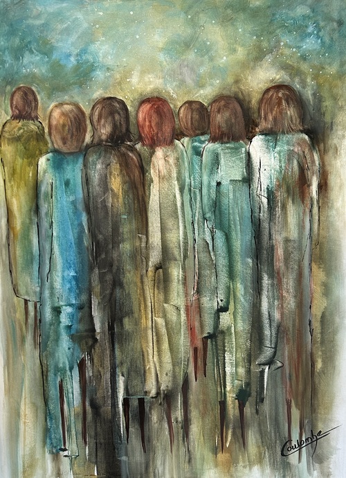 L’importance de l’amitié.  40x30