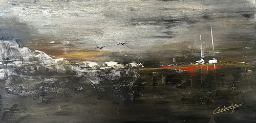 Vol de nuit.  15 x 30
À la galerie Guylaine Fournier