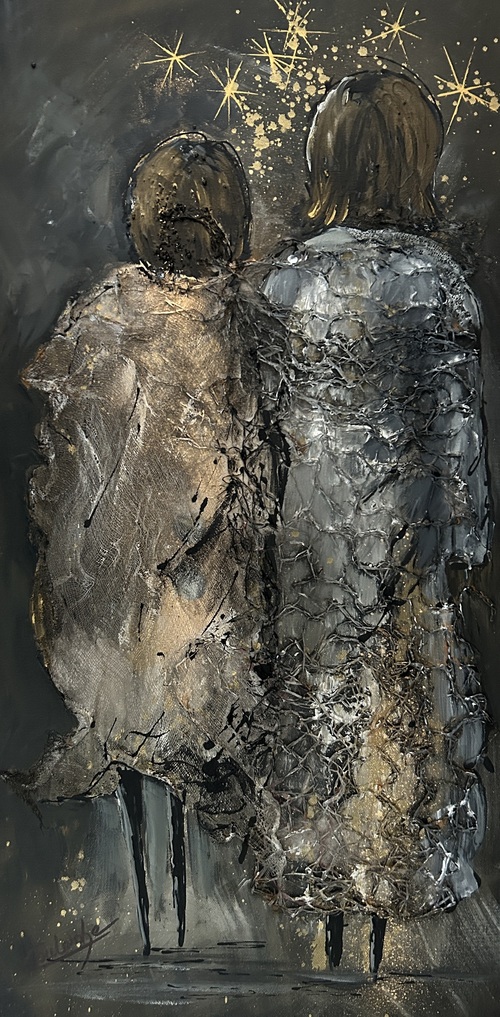 Balade à la belle étoile.  15 x30
À la galerie Guylaine Fournier