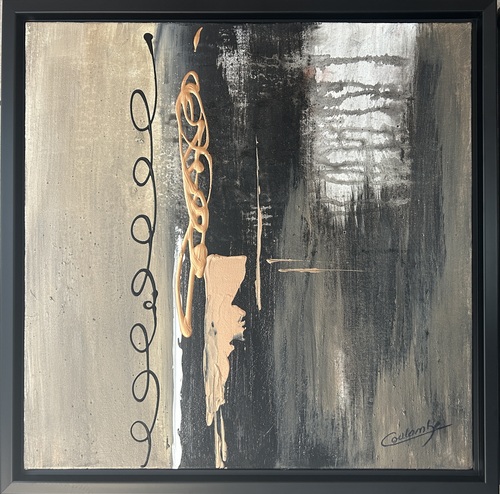 Duo cuivré #1.   20x20