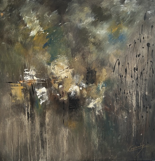 Implosion.  36 x 36