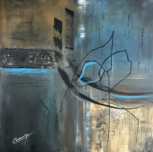 Les lignes courbes.   36 x 36