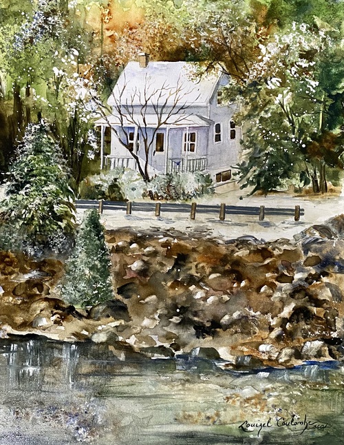 Quelques brins de neige 14 x 18