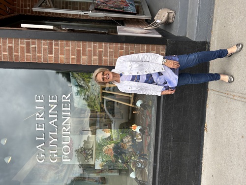 Galerie Guylaine Fournier
104-2 rue StJean Baptiste
Baie St-Paul.  G3Z 1M6
418-633-1303
Info@galerieguylainefournier.com
www.galerieguylainefournier.com