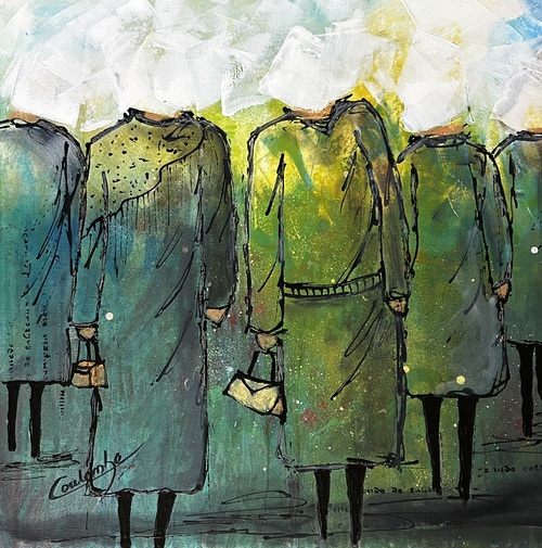 La tête dans les nuages 24x24