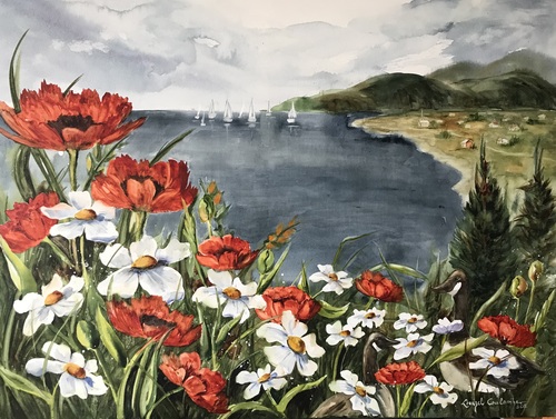 Ballade en blanc 30x 40