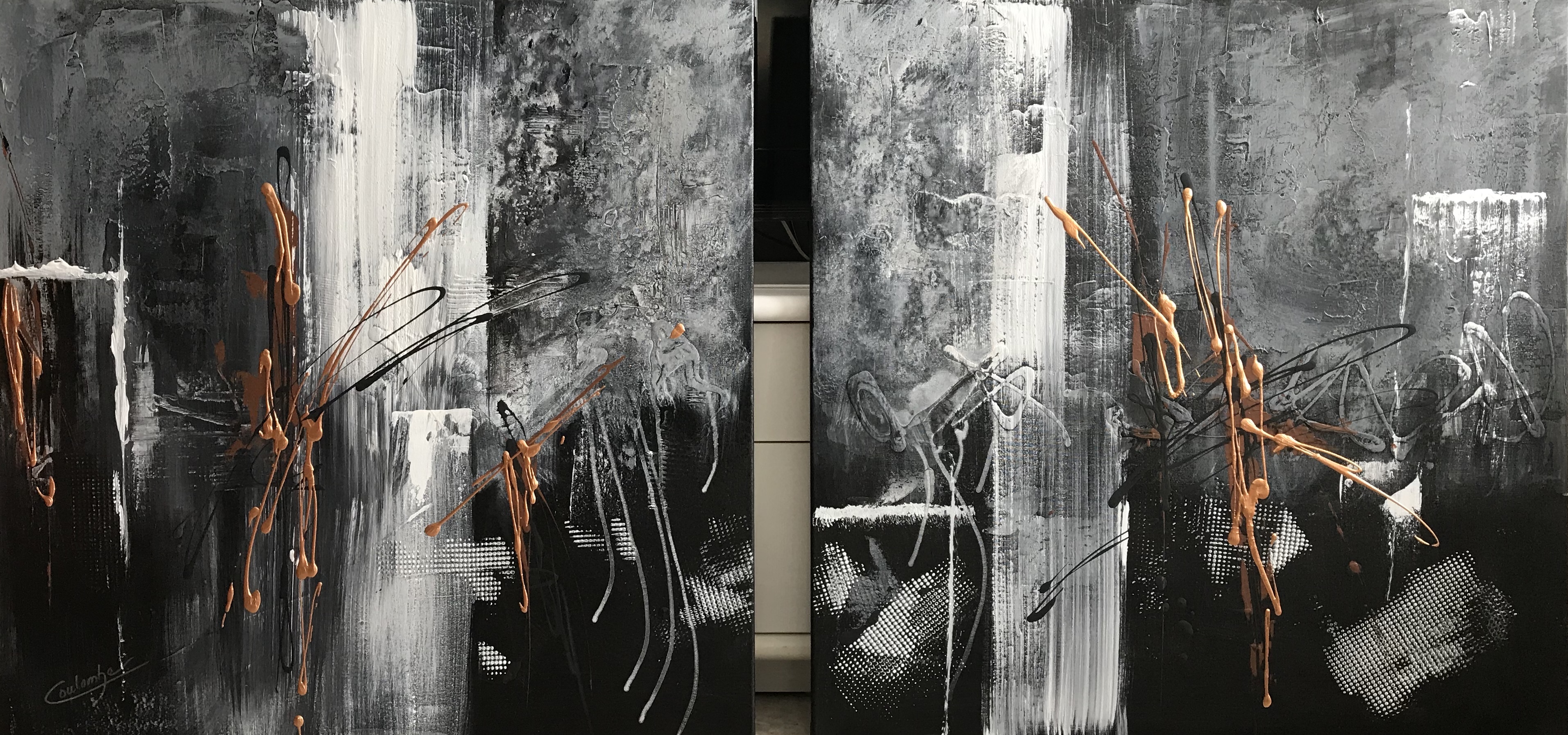 Dyptique    Bien ensemble. 30 x60